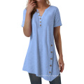 wholesale casual summer loose woman tops blouses ladies t shirt